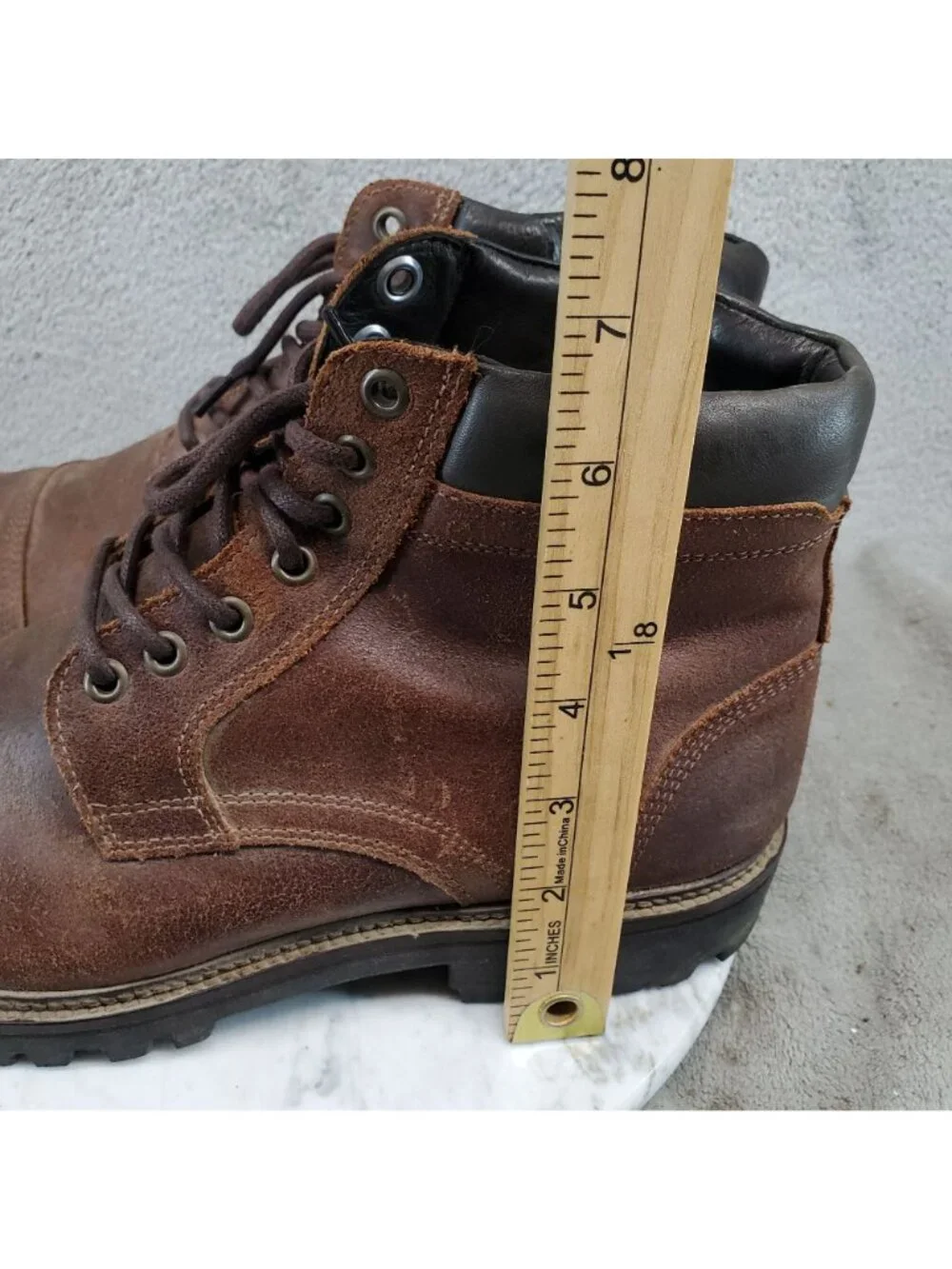 Flag Ltd Shoes Mens Size 10 Marsen Brown Leathe Cap Toe Hiker Boots Boots *Read*